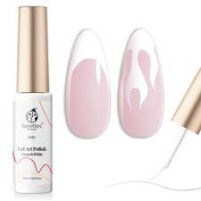 beetles Gel Polish Swirl Nail Art White Gel L...