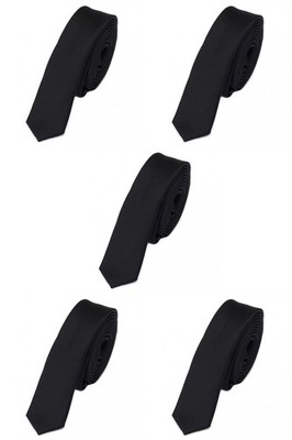 Fabio Farini Herren Krawatten Set 05er oder 10er unifarben 3cm