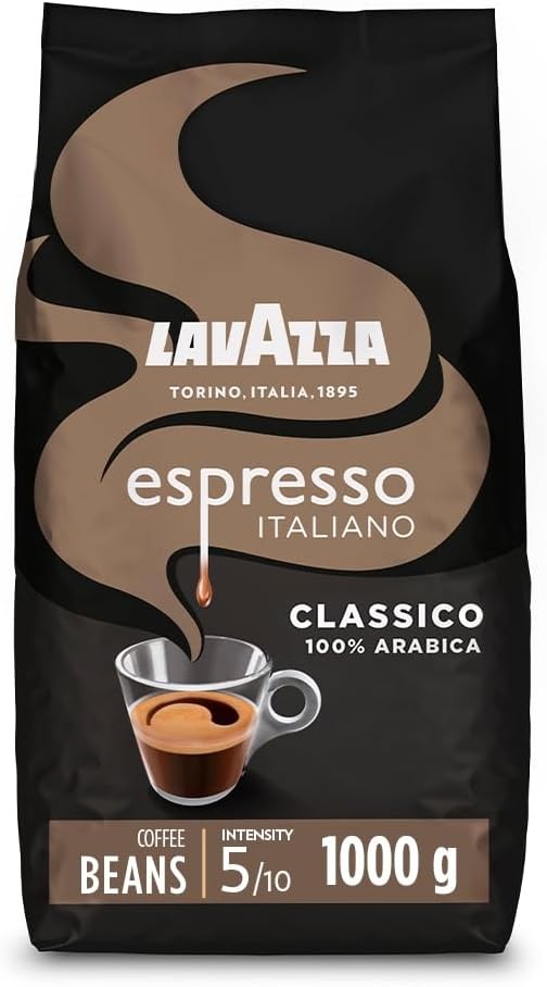 Lavazza, Espresso Italiano Classico, Coffee Beans, Ideal for Espresso Coffee Ma