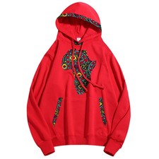 African Print Hoodie, Graphic Tribal Pullover Sweatshirt