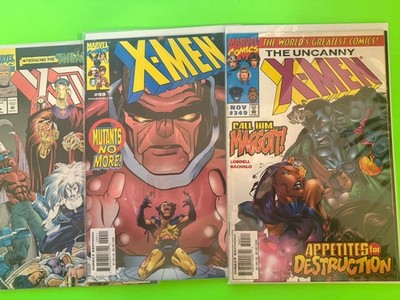  LOT OF 3 MARVEL COMICS UNCANNY X-MEN #349 + X-MEN #99 + X-MEN 2099 #4  