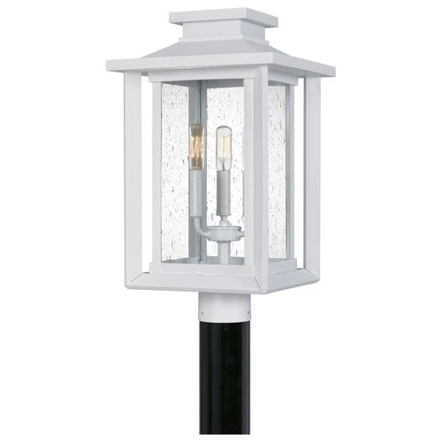 Wakefield 3-Light Outdoor Post Mount in Matte White - Picture 1 of 7