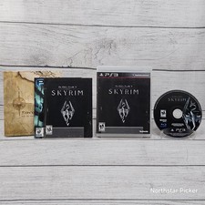 Elder Scrolls V: Skyrim (Playstation 3, 2011) w/ Map Complete | CIB | Tested