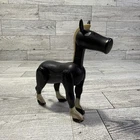 Vintage Fisher Price Little People Black Horse Western Town Animal Hong Kong
