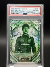 2025 Topps Chrome F1 - Kimi Antonelli Diamond Night Vision RC /299 - PSA 10 POP2
