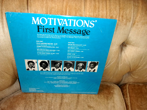 THE MOTIVATIONS First Message LP 1983 Private GOSPEL Funk Soul Hi-Way SHRINK - Picture 3 of 3