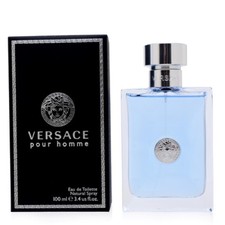 Versace Signature Homme 3.3 oz EDT Spray - Dark Blue Box w/ Silver Seal