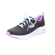 Share Skechers Women 11 COMFY WAVE Arch Fit Machine Washable Black Lavender