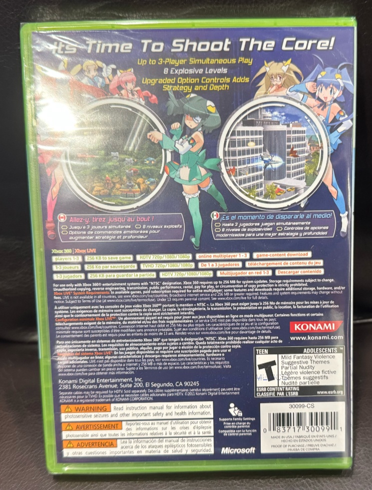 Otomedius Excellent Xbox 360 Konami Shooter Gradius Series NEW