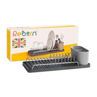 - Recycled Dish Draining Rack - Kitchen Sinkside Drainer - Holds up to 6 Plat...