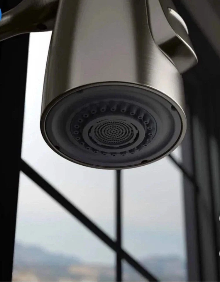 Grifo de cocina extraíble Kohler VIND semiprofesional 3 funciones ACERO INOXIDABLE Foto 3 de 4