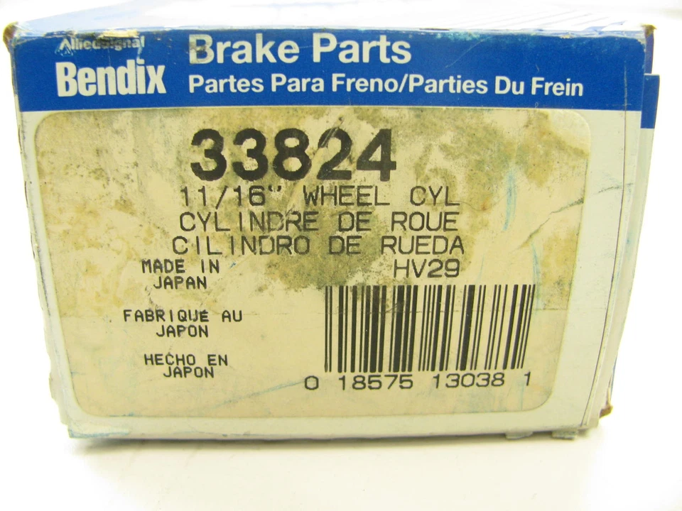 Cilindro de roda de freio a tambor traseiro Bendix 33824 para 1979 Honda Prelude - Imagem 3 de 3