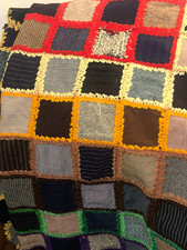Patchwork Multicolor Rectangle Bed Throw Blanket Bohemian Decorative