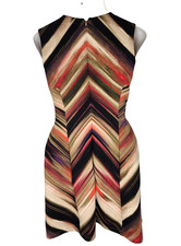 Calvin Klein Sleeveless Dress Women Size 12 Multi Color Fully Lined Zip - NWT