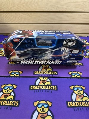 Spiderman 3 Venom Stunt Playset 2006 Complete Venom 1:64 Die-Cast Car New