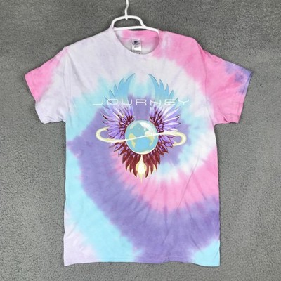 Journey Colortone Shirt Mens Medium Multicolor Tie Dye Graphic Band Tee Rock