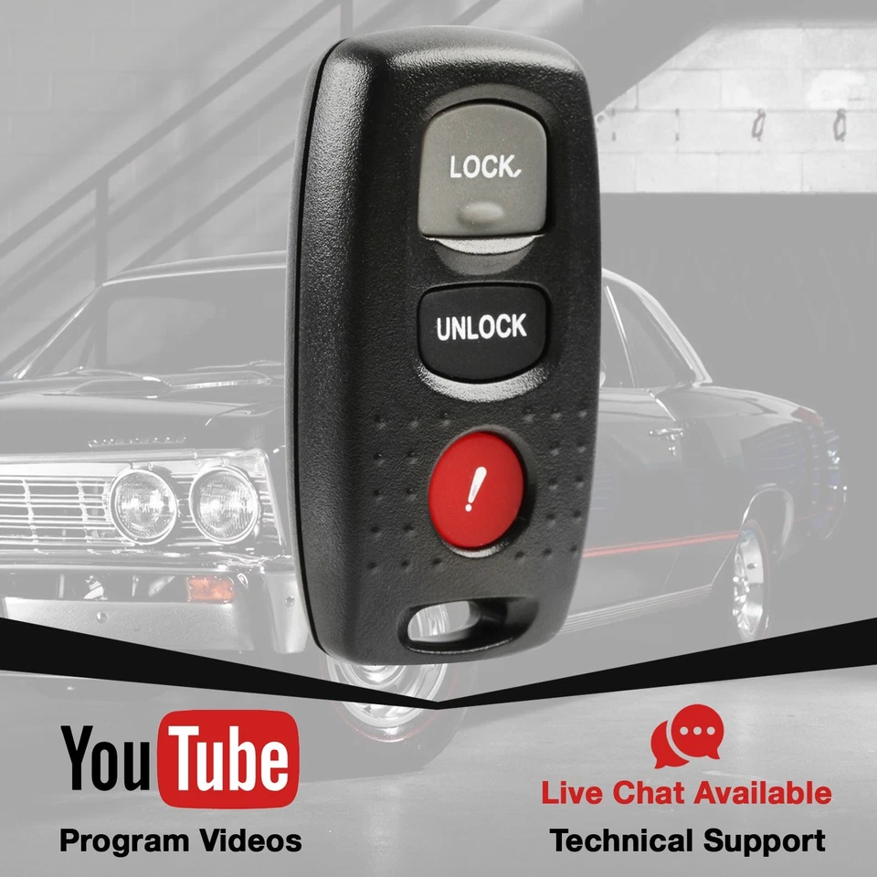 2 Key Fob Remote for 2002 2003 2004 2005 2006 Mazda MPV OUCG8D-325A-A Foto 3 de 4