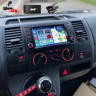DAB+ Für VW T5 Multivan Transporter Android 15 Autoradio Carplay GPS Navi DVR BT