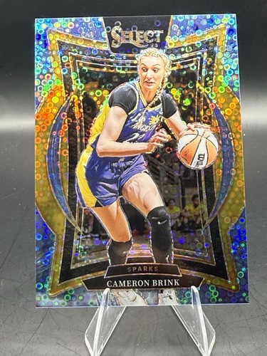 Cameron Brink 2025 WNBA Panini Select Concourse Prizm /125 light blue disco