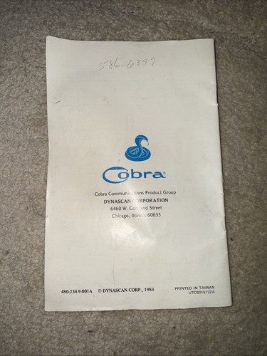 Cobra 148 GTL SSB CB Radio UNTESTED & Original Manual- VOLT-A-METER & Speaker - Afbeelding 5 van 24