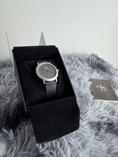 Reloj Calvin Klein Original A Estrenar Crono Cuarzo, Cuero Y Swiss Made