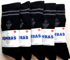 Bombas adult Black Socks Size large Calf Socks 5 Pairs NEW