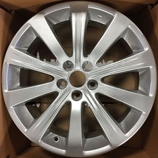 17x7 Alloy Wheel Silver 10 Spoke 5x100 Fits 2008-2012 Subaru Impreza Wrx