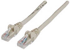 Image of Intellinet Network Patch Cable, Cat6, 20m, Grey, CCA, U/UTP, PVC, RJ45, Gold Pla