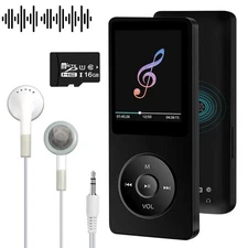 MP3 Player MP4 Media FM Radio HIFI Sport Music Speakers With Headphone 16GB