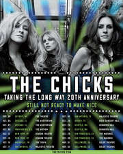 The Chicks Taking the Long Way 20th Anniversary Tour Poster