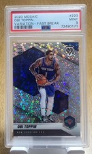 2020-21 Panini Mosaic - Rookie Obi Toppin #220 Fast Break Silver Prizm (RC)