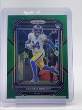 DECOBIE DURANT 2022 PANINI PRIZM ROOKIE FOOTBALL GREEN RAMS RC Q1300-H
