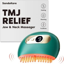 SandoKare TMJ Relief Products Jaw, Massager, Vibration and Green 