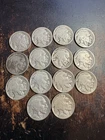 14 Buffalo Nickels Various Years/Conditions, From my Dad's collection! NR LOT#11