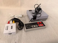 Mini NES Retro Game Console w/ Controller + AV to HDMI Converter Plug & Play