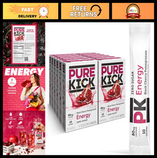 Energy Drink Mix Singles, Black Cherry Pomegranate, 72 Packets, 12 Boxes, On-the