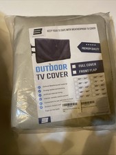 Bozz Covers Outdoor TV Cover 70 - 75 inch Oxford Weatherproof Waterproof Gray