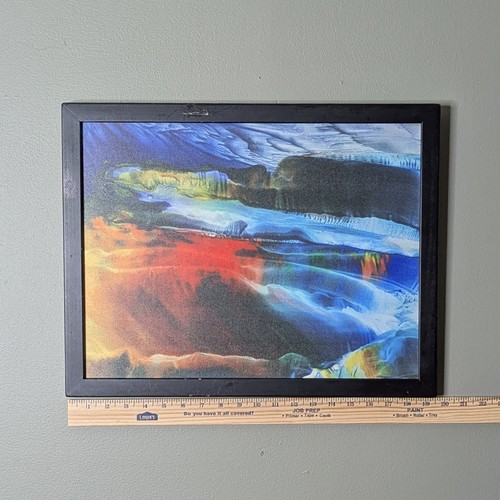 Encaustic Painting Modernism Expressionism By Verdie Thomas Taggert Framed Art - Picture 2 of 10