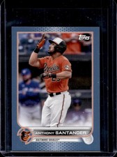 2022 Topps Mini Anthony Santander Blue #/10 Orioles