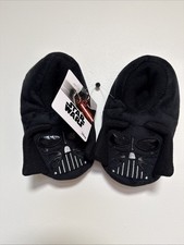 Disney Star Wars Slippers Darth Vader Child Size Large 9-10 NEW w/Tags