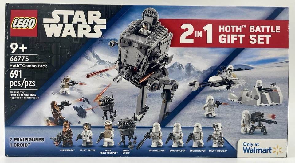 LEGO Star Wars - 2 Boxes, 3 Sets - 66775 Hoth Combo & 75298 AT-AT Vs Tauntaun - Image 2 of 4