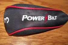 PowerBilt golf #3FW   headcover pro-shop-display case cover: CJ   NEW OTHER