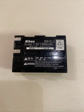 NIKON EN-EL3 BATTERY GENUINE LI-ION 7.4V 1400MAH ENEL3 EL3 DIGITAL SLR D70 D100
