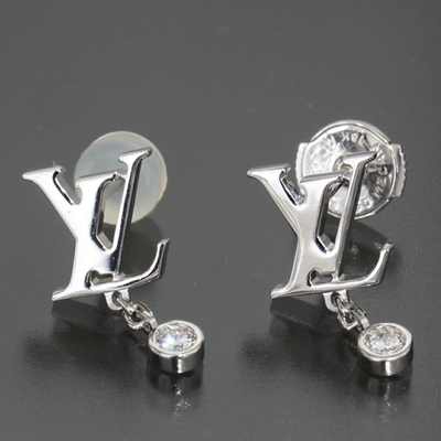 LOUIS VUITTON Diamond Earrings Idylle Blossom LV K18WG | eBay
