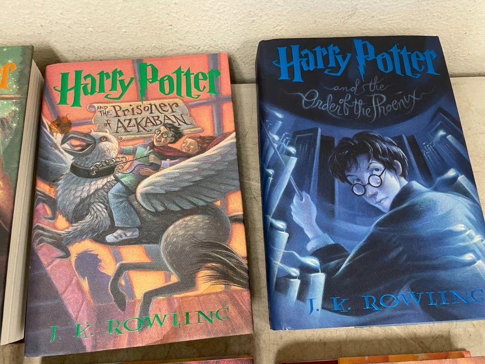 Set of 6 HC DJ All First Editions 1st Print Harry Potter J K Rowling Foto 4 de 4