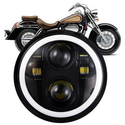 5.75in Round Halo DRL Headlight Hi/Lo Turn Sig for Honda Shadow ACE 750 97-03