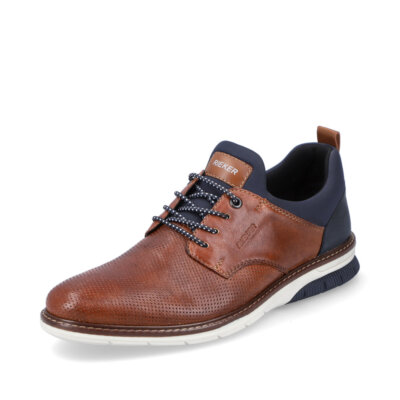 Rieker Men Slipper Sneaker Shoes Leather Brown 14450