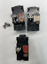 Lot Of 3 Pushmatic 15 Amp Single Pole Circuit Breaker P115 Bulldog ITE W/Screws