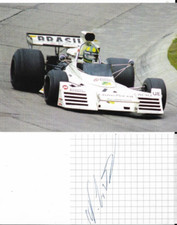 Wilson Fittipaldi, pocztówka niepodpisana plus oryginalna. Podpis na kolance
