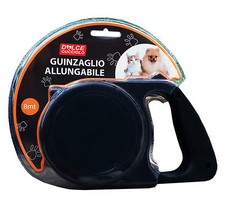 Guinzaglio Allungabile Retrattile Estensibile fino a 8 mt - Cane Cuccioli - Nero